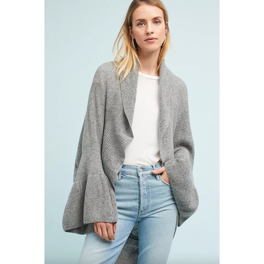 Anthropologie Gray Women's Cardigan